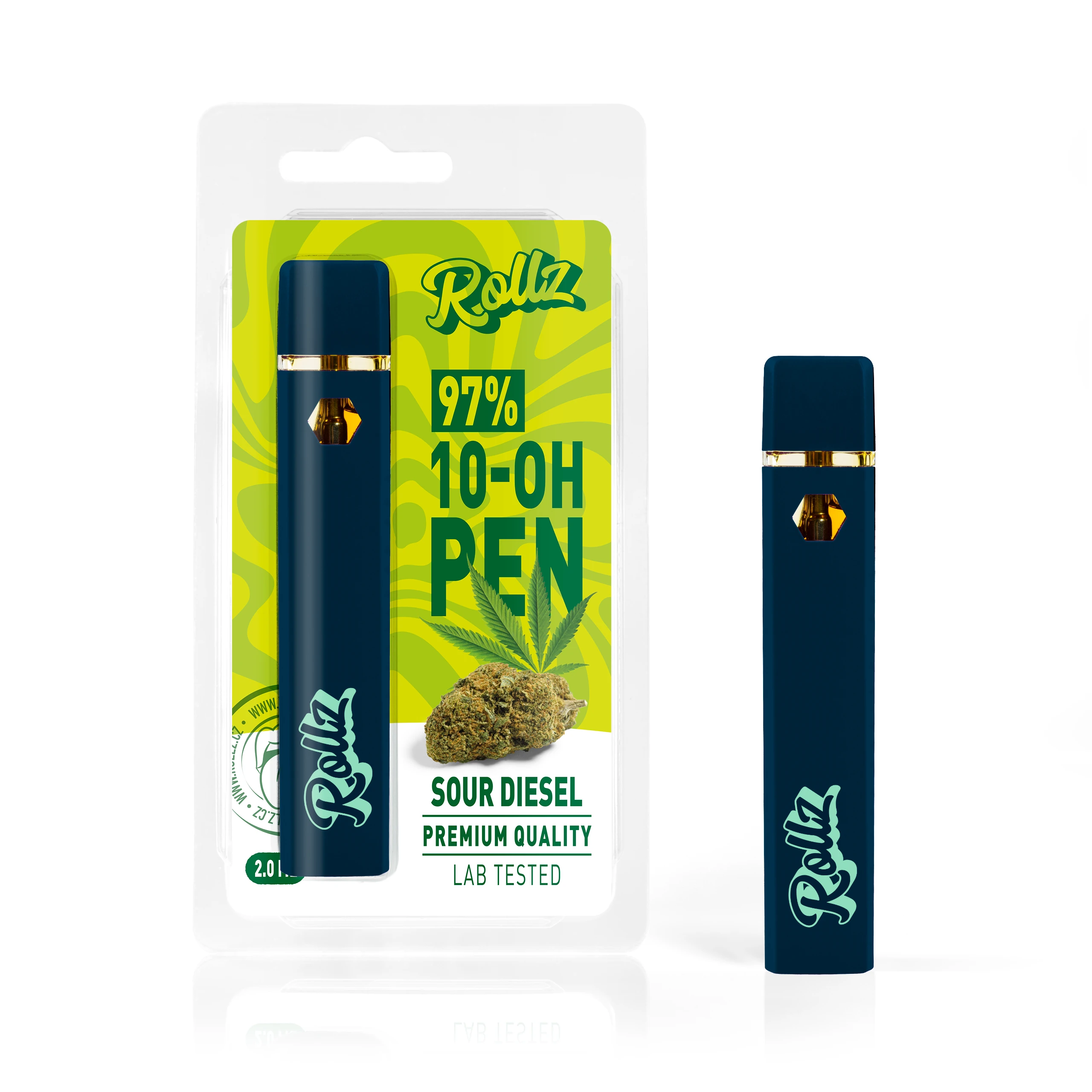rollz 10oh vape sour diesel
