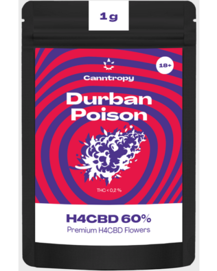 Canntropy H4CBD topskud Durban Poison – 60 %