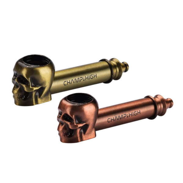 champ high metal skull pipe