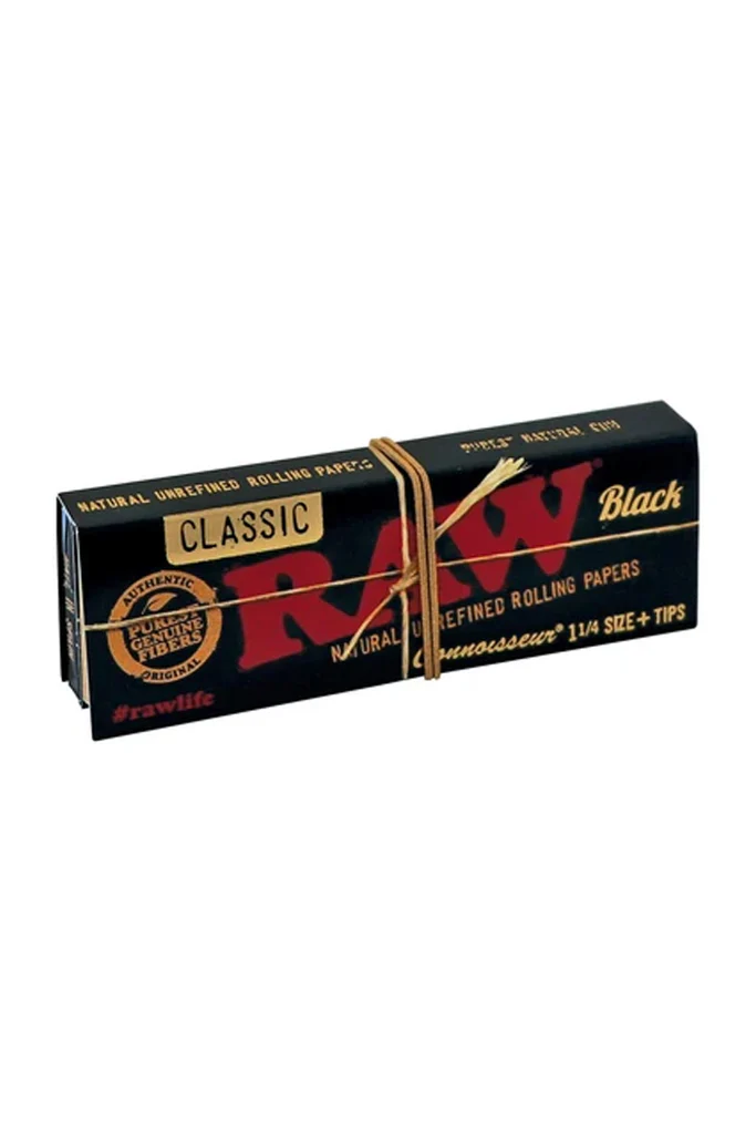 raw classic black-connoisseur rolling papers