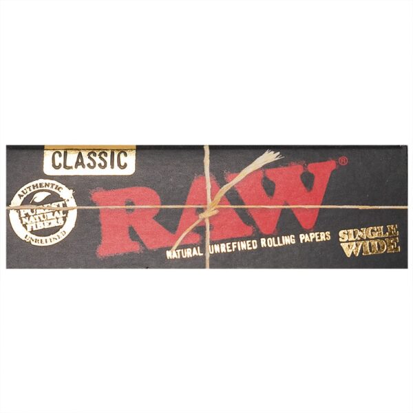 raw joint paper black single wide