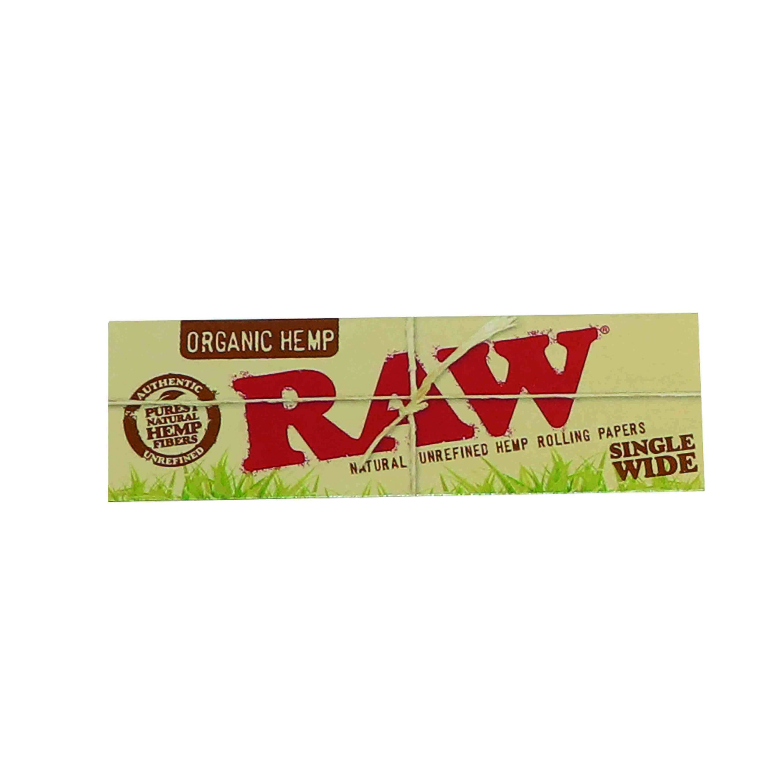 raw joint paper organic hemp single wide