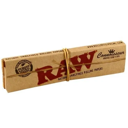 raw rolling paper king size with tips