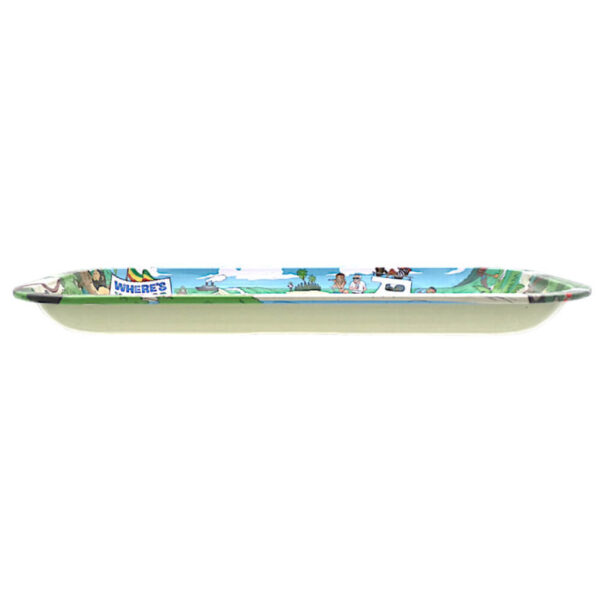 Best Buds Where’s Weedo Metal Rolling Tray Medium 17.6×27.5cm - Image 3