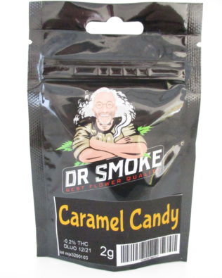 Dr Smoke Caramel Candy CBD topskud – 15% CBD